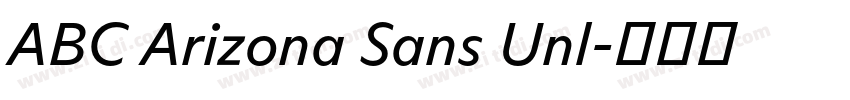 ABC Arizona Sans Unl字体转换